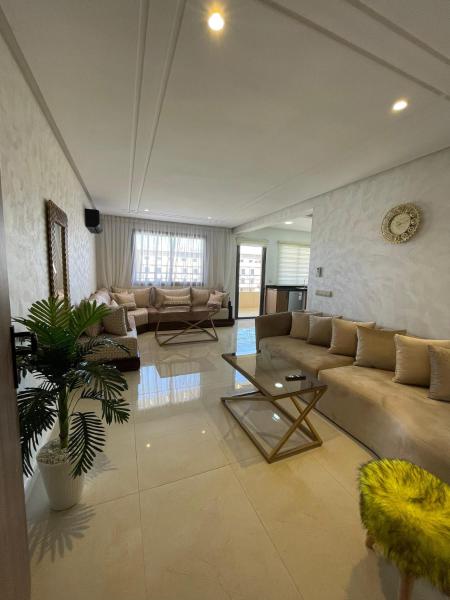 Auf dem Foto ist das Objekt Appartement confortable avec piscine intérieur in der Stadt Marrakesch zu sehen.