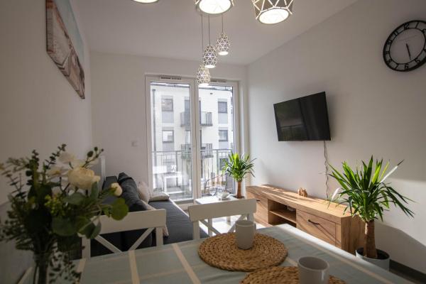 Na zdjęciu widoczny jest obiekt Apartamenty Milana Sztutowo położony w mieście Sztutowo.