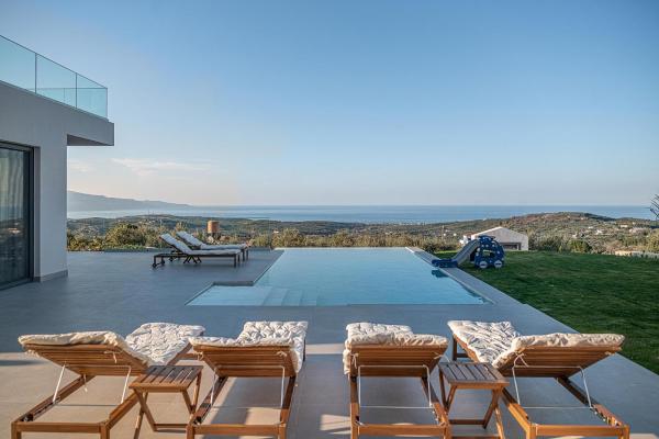 Auf dem Foto ist das Objekt Villa Levante With Sea View in der Stadt Apothíkai zu sehen.