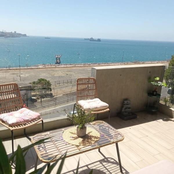 Hom I Vista Al Mar I Parking I Terraza I Wifi - Valparaíso