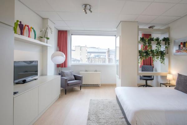 På bildet vises objektet Beau studio dans le Centre de Bruxelles som ligger i byen Brussel.