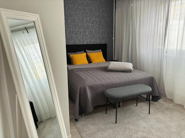 På bildet vises objektet Hamina City Apartments som ligger i byen Vilniemi.
