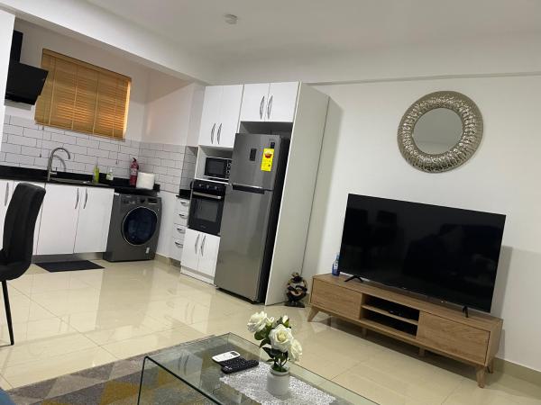 A la foto es mostra l'objecte Lovely, One bed Flat in Accra. situat a la ciutat de Accra.