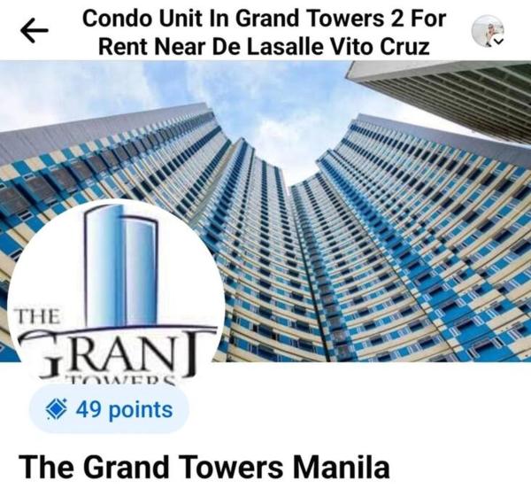 The grand towers manila studio, Manila