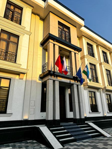 Na fotografii je vidět objekt De Villa Hotel nacházející se ve městě Samarkand.