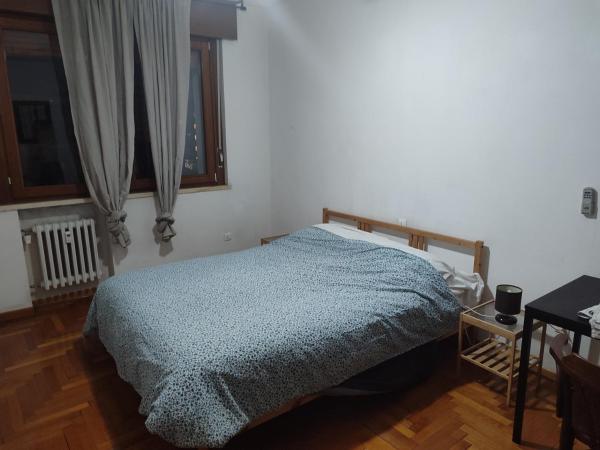 The photo shows the Andrea located in the city of Mestre.