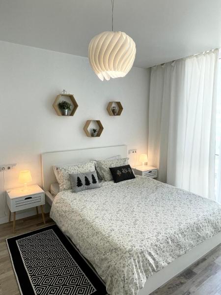 Nella foto è visibile l'oggetto Scandinavian apartment на Марсельской situato nella città di Kryzhanivka.