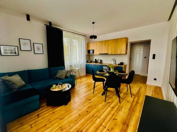 Na zdjęciu widoczny jest obiekt Apartament Wełniany z SAUNĄ położony w mieście Toruń.