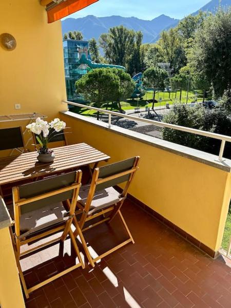 A la foto es mostra l'objecte Ferienwohnung in Locarno Lido situat a la ciutat de Locarno.