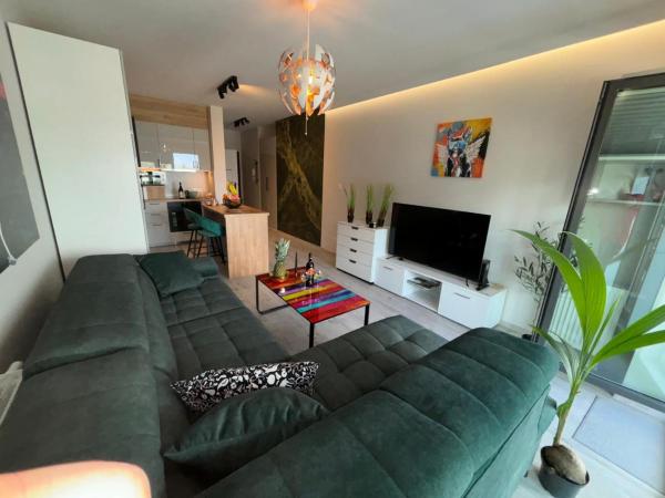 A la foto es mostra l'objecte Apartament Plaza Luxury Green situat a la ciutat de Kielce.