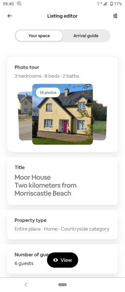 På billedet ses objektet Moor House beliggende i byen Glenranny.