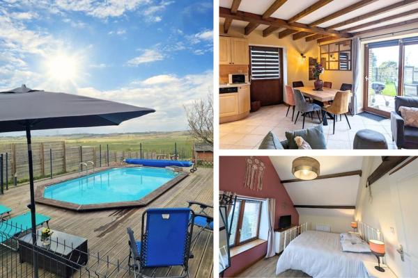 A la foto es mostra l'objecte Nature et piscine privée - Maison 5 chambres 8 personnes situat a la ciutat de Théhillac.