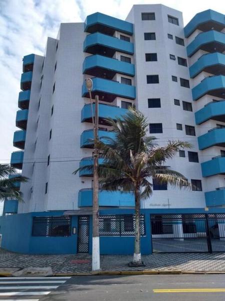 Na zdjęciu widoczny jest obiekt Apartamento beira-mar em Mongaguá położony w mieście Agenor de Campos.