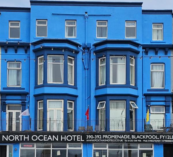 På billedet ses objektet North Ocean Hotel beliggende i byen Blackpool.