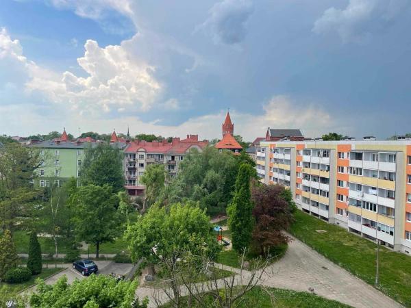 På bildet vises objektet Jagiellonka som ligger i byen Malbork.