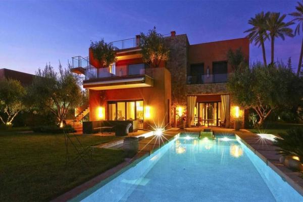 På billedet ses objektet La villa Charma beliggende i byen Marrakech.