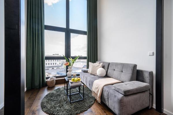 A la foto es mostra l'objecte Stylish Loft, Steps to Downtown, Fast Wi-Fi situat a la ciutat de Vílnius.
