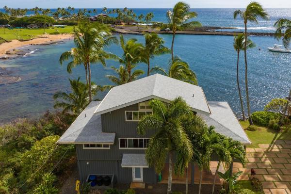 Na fotografii je vidět objekt Kauai Bay House, Ocean Front nacházející se ve městě Koloa.