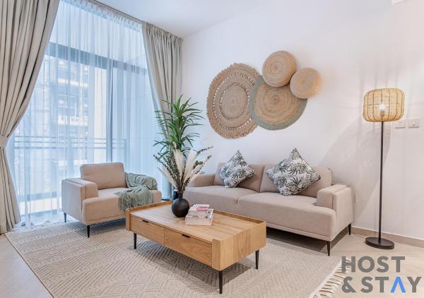 A la foto es mostra l'objecte Modern & Central 1BR in Ellington, MBR City situat a la ciutat de Dubai.