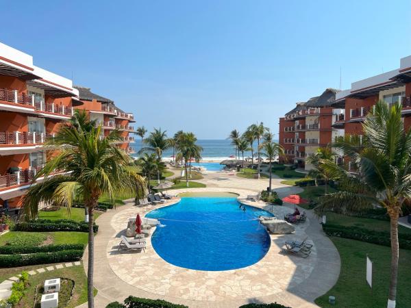 A la foto es mostra l'objecte Beachfront in a peaceful Resort 8mi from Puerto Escondido situat a la ciutat de Recado.