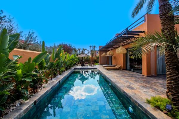 På billedet ses objektet Villa amelkis beliggende i byen Marrakech.