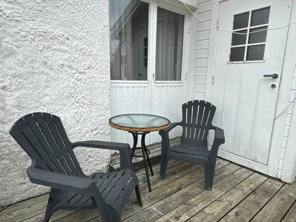 A la foto es mostra l'objecte The Bakery Charming Nautnes Apartment situat a la ciutat de Hellesøy.