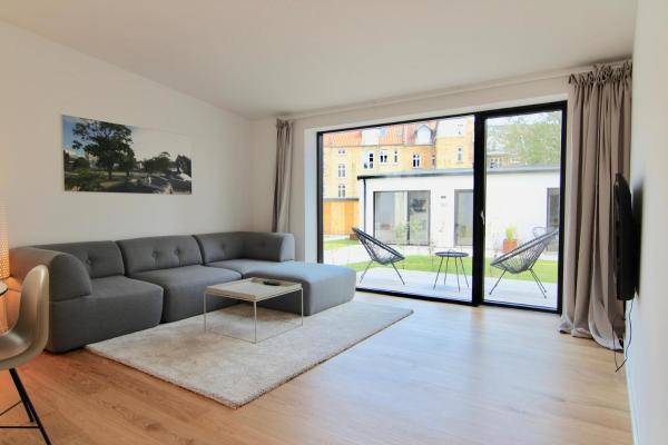 Op de foto is het object Fantastic 1-BR Townhouse - 155 te zien, gelegen in de stad Aarhus.