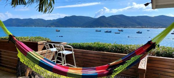 På billedet ses objektet Casa no Paraíso - Pântano do Sul - Florianópolis beliggende i byen Florianópolis.