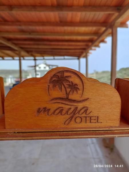 The photo shows the Maya butik otel located in the city of Yumurtalık.
