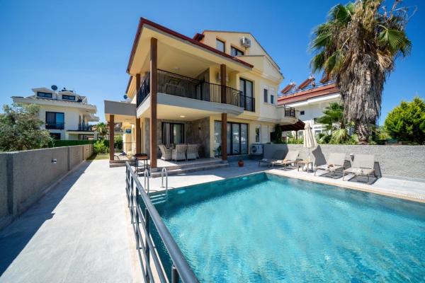 The photo shows the Villa Sorrento located in the city of Fethiye.