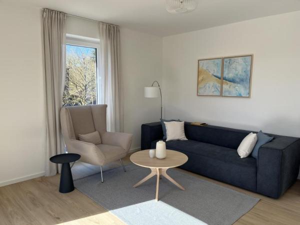 Na fotografii je vidět objekt NEU! Ferienwohnung Friesenherz nacházející se ve městě Sande.