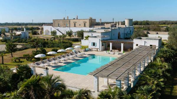 Na fotografii je vidět objekt Masseria Palombara Relais & SPA - Adults only nacházející se ve městě Manduria.