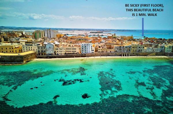 Auf dem Foto ist das Objekt BE SICILY - in the center 80 mt from the beach - in centro sul mare - 70 mq in der Stadt Trapani zu sehen.