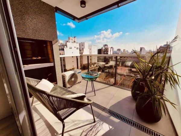 Moderno Estudio con Balcón y Parrilla en Palermo, Buenos Aires