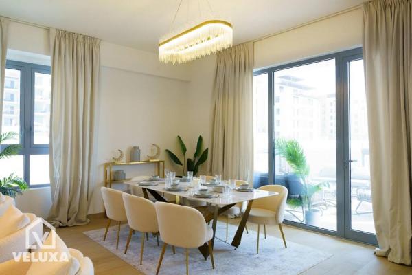 Na fotografii je vidět objekt Veluxa - Stunning Sea View - Luxe 3 Bed in La Mer nacházející se ve městě Dubaj.