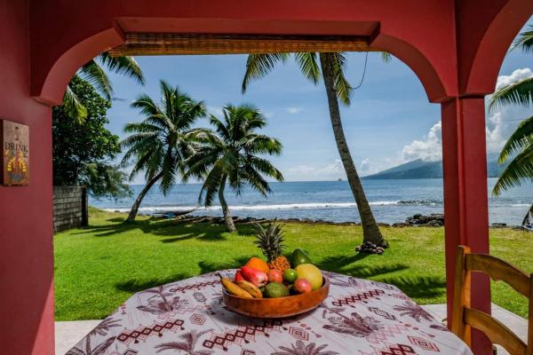 Na fotografii je vidět objekt Bungalow Moana nacházející se ve městě Faaone.