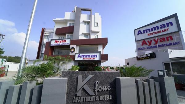 Na fotografii je vidět objekt Kfour Apartment & Hotels Private Limited nacházející se ve městě Madurai.