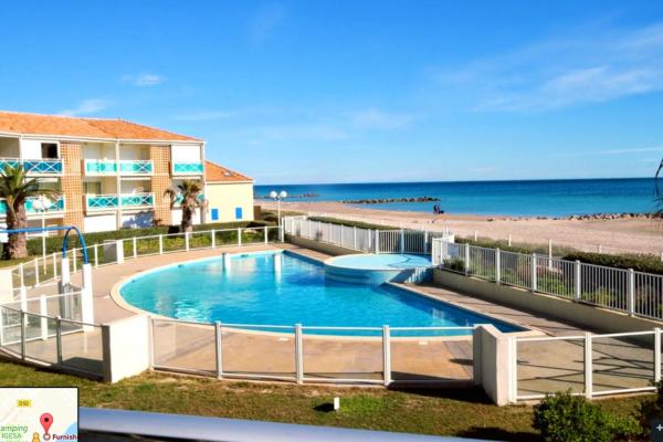 A la foto es mostra l'objecte Apartment in Residence with Swimming Pool and direct beach access situat a la ciutat de Frontignan.