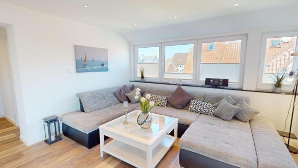 A la foto es mostra l'objecte Villa Klarsinni Ferienwohnung Whg 2 Muschel situat a la ciutat de Grömitz.
