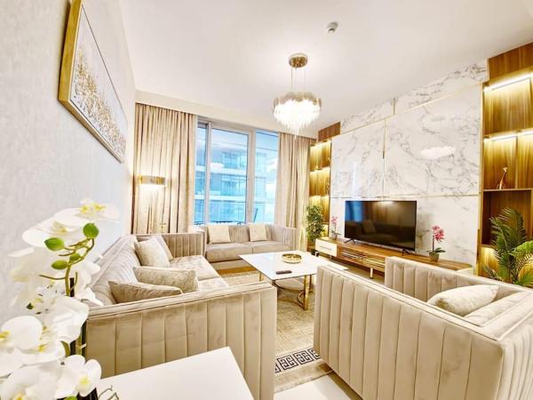 A la foto es mostra l'objecte Beach Isle T-1, Emaar Beachfront situat a la ciutat de Dubai.