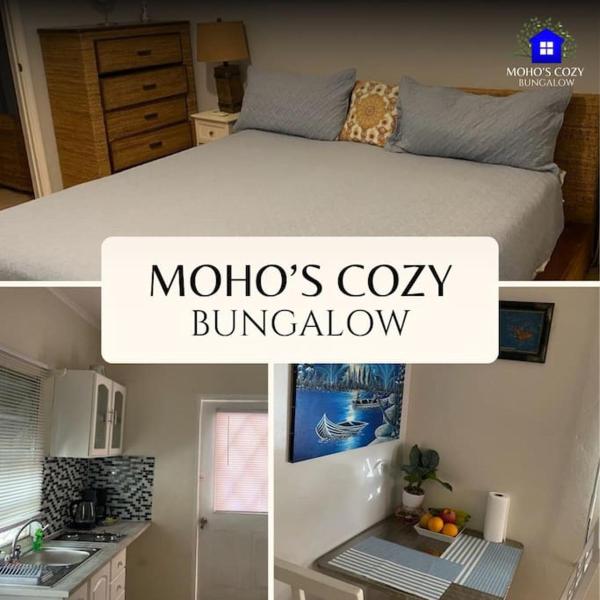 The photo shows the Moho's Cozy Bungalow located in the city of Quarter of Orleans.