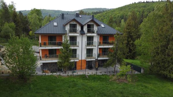 A la foto es mostra l'objecte Apartamenty Trzy Kopce Ski & Bike & Sauna situat a la ciutat de Ustroń.