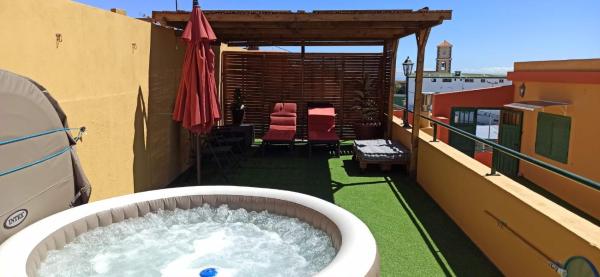 På billedet ses objektet OkStay Casa Maye Tenerife with jacuzzi and large outdoor area beliggende i byen Güimar.