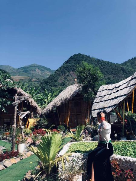 照片显示了位于Bắc Yên市的Bamboo Homestay Tà Xùa物件。