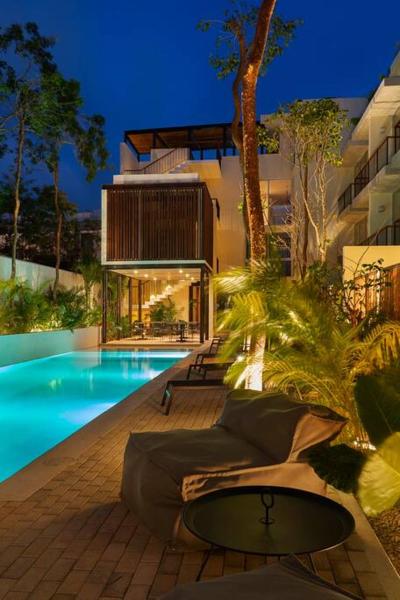Na zdjęciu widoczny jest obiekt Modern Studio w Balcony & Pool La Veleta, - Tulum - A207 położony w mieście Tulum.