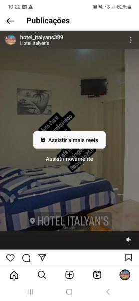 写真にはポンタ・ポラン市にあるHotel Italyan'sが写っています。