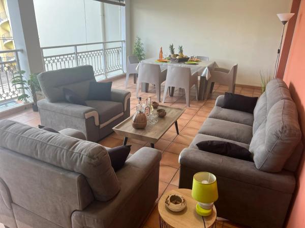 Appartement spacieux Les Trois-Îlets 90 m² vue sur mer, Les Trois-Îlets