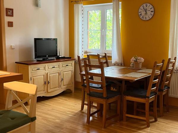 Auf dem Foto ist das Objekt Apartmán Pod Klášterem in der Stadt Jiříkov zu sehen.