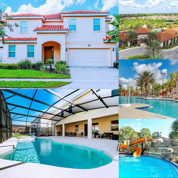På billedet ses objektet Amazing Dream Solterra Villa - DISNEY CLUB POOL SPA villa beliggende i byen Davenport.