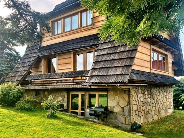 På billedet ses objektet Mountain cozy house in Tatras with stunning view beliggende i byen Ząb.